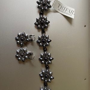 Trifari earring and necklace set